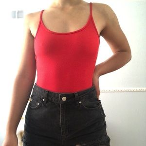 Red bodysuit
